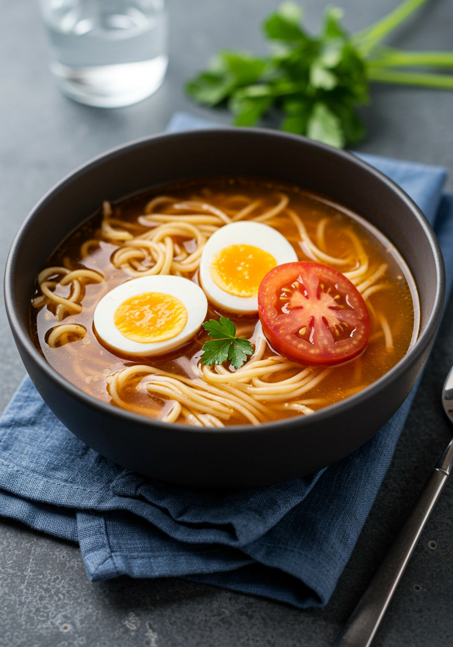 Tomato Egg Noodle Soup - secondary view